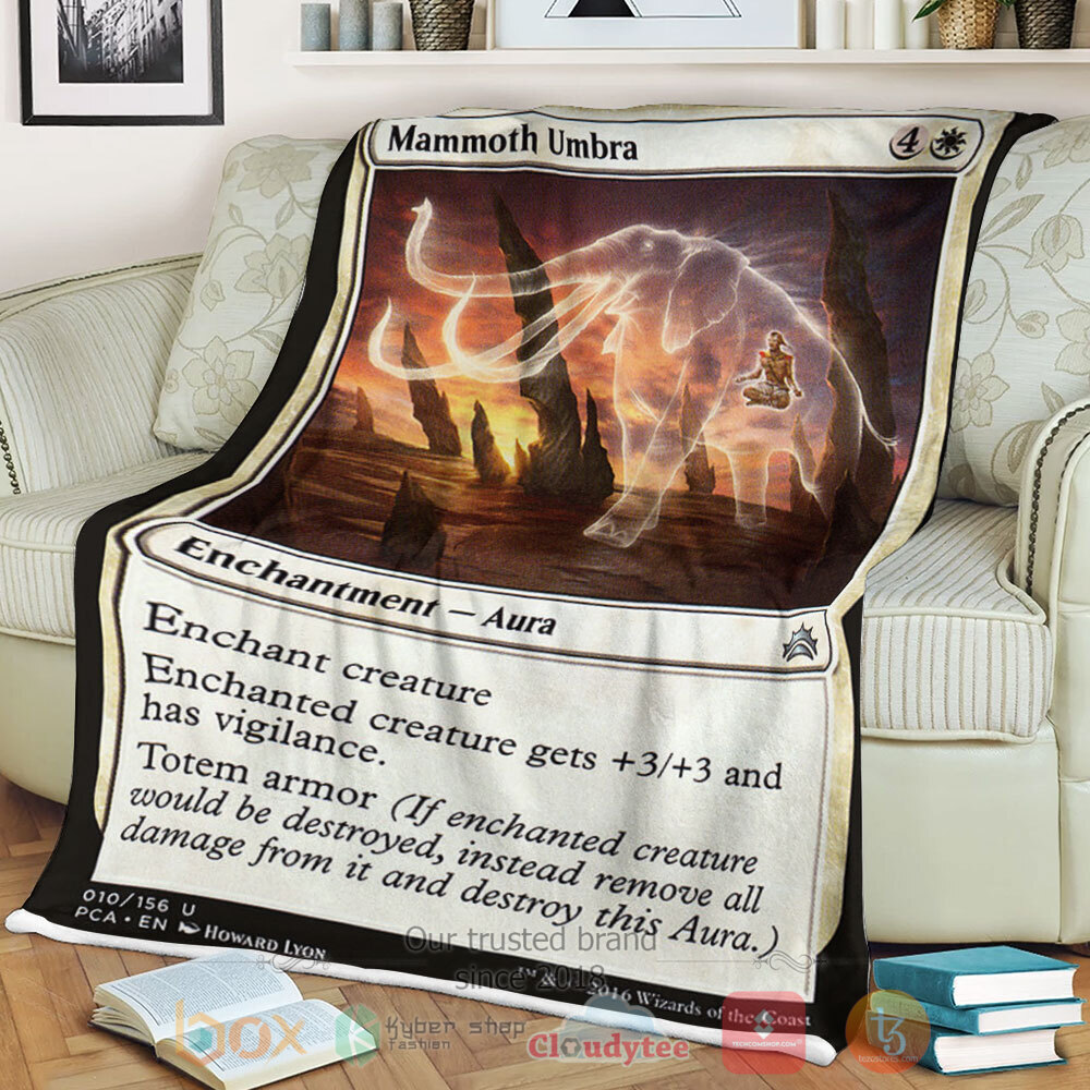 HOT Game Magic The Gathering 10 Mammoth Umbra Blanket