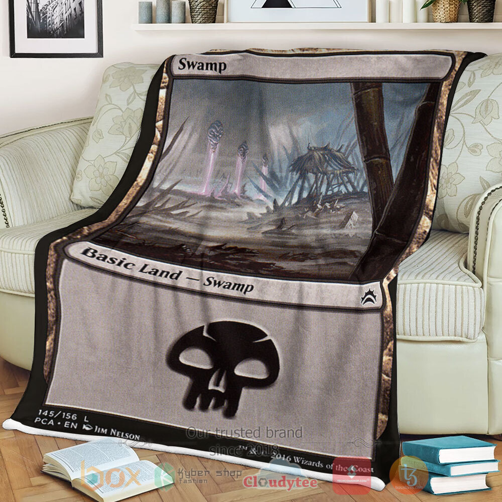 HOT Game Magic The Gathering 145 Swamp Blanket 2 HOT Game Magic The Gathering 145 Swamp Blanket