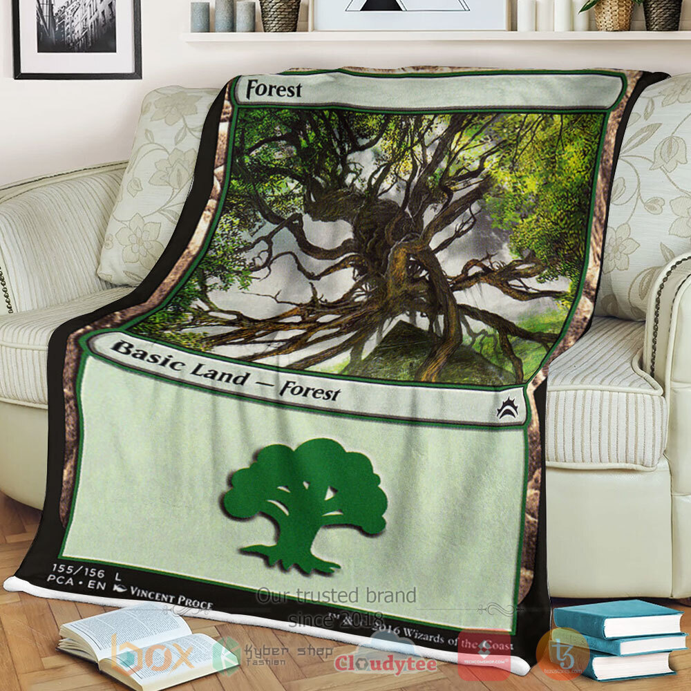 HOT Game Magic The Gathering 155 Forest Blanket