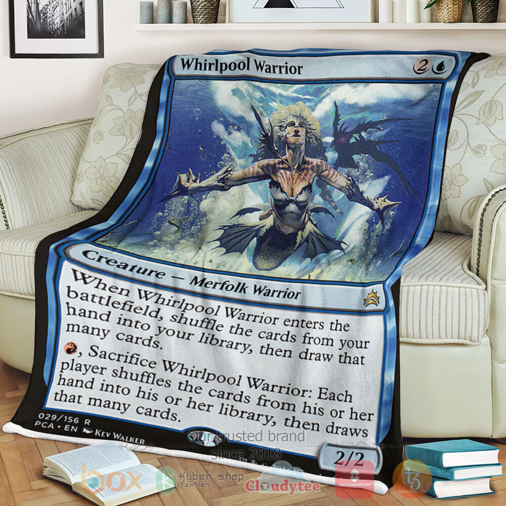 HOT Game Magic The Gathering 29 Whirlpool Warrior Blanket 2 HOT Game Magic The Gathering 29 Whirlpool Warrior Blanket