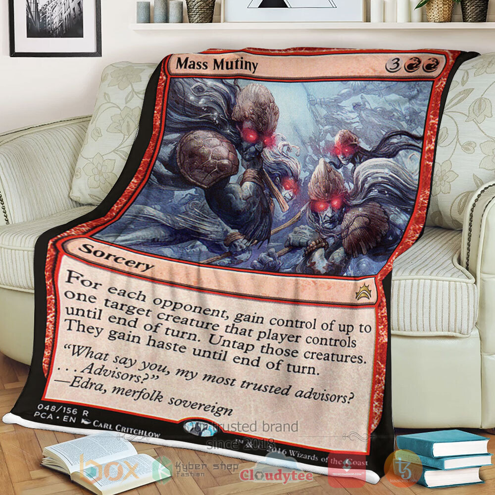 HOT Game Magic The Gathering 48 Mass Mutiny Blanket