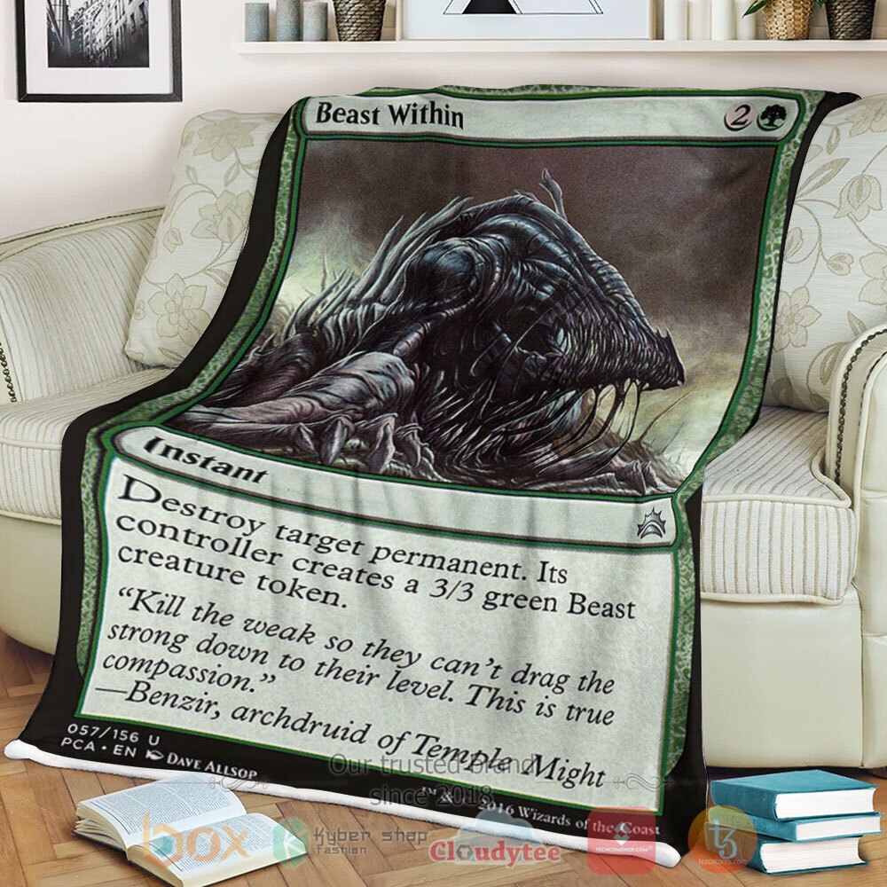 HOT Game Magic The Gathering 57 Beast Within Blanket