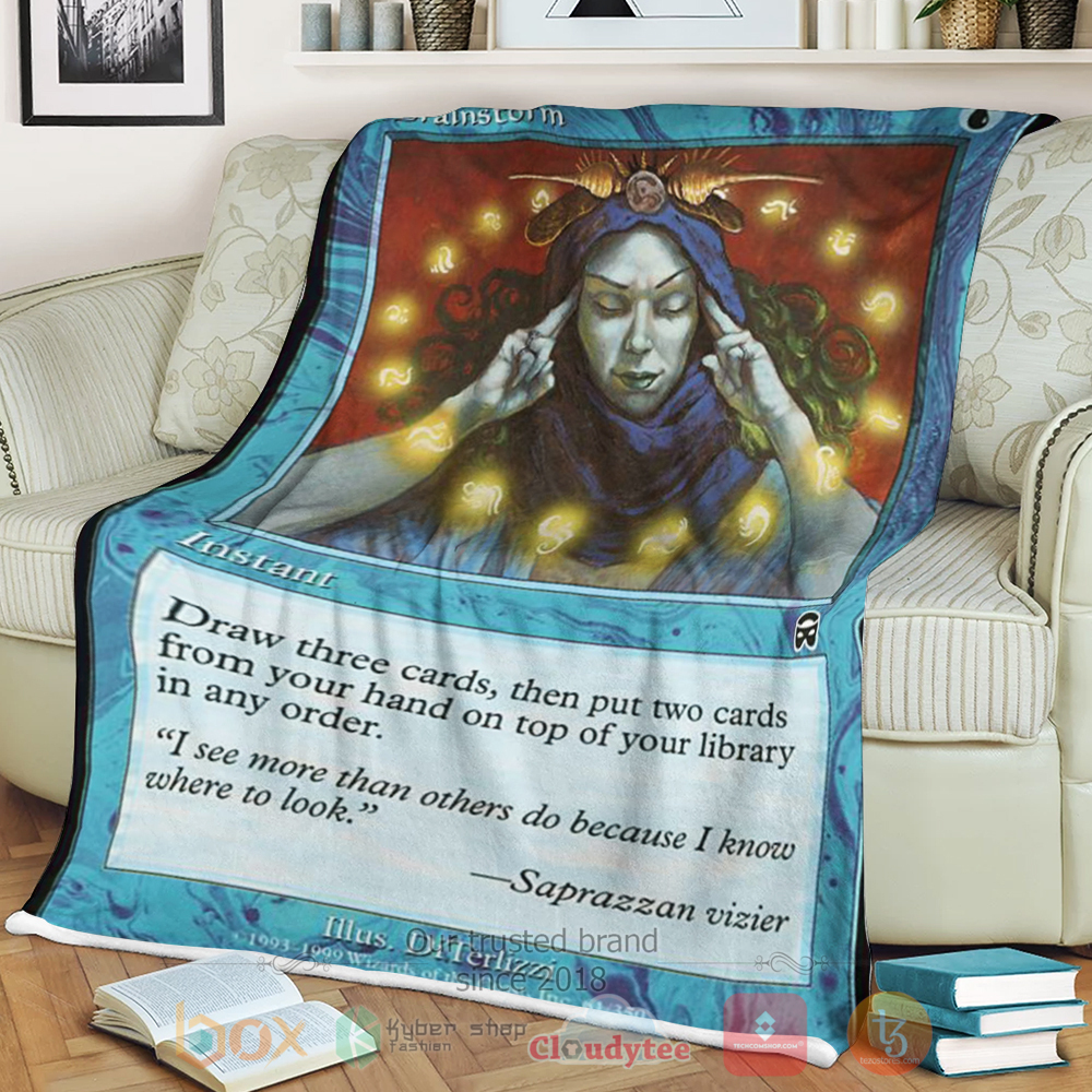HOT Game Magic The Gathering Brainstorm Blanket 1 HOT Game Magic The Gathering Brainstorm Blanket