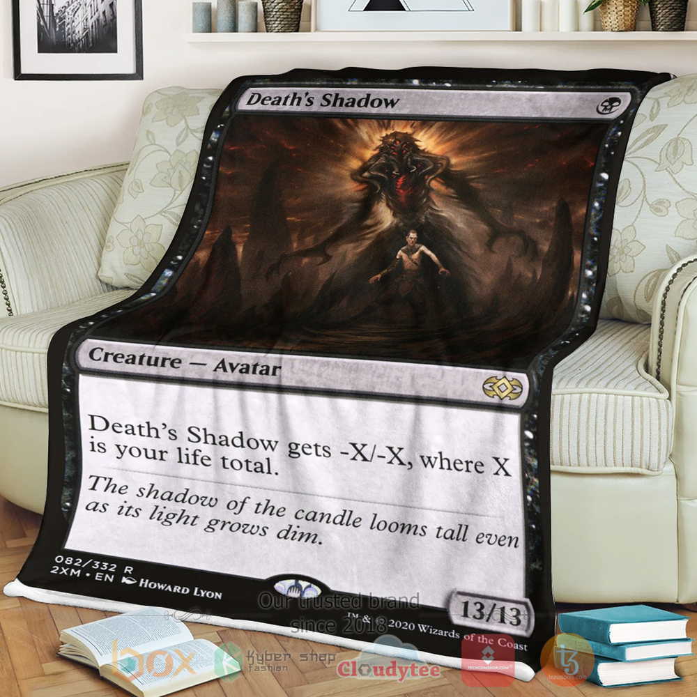 HOT Game Magic The Gathering Deaths Shadow Sherpa Blanket