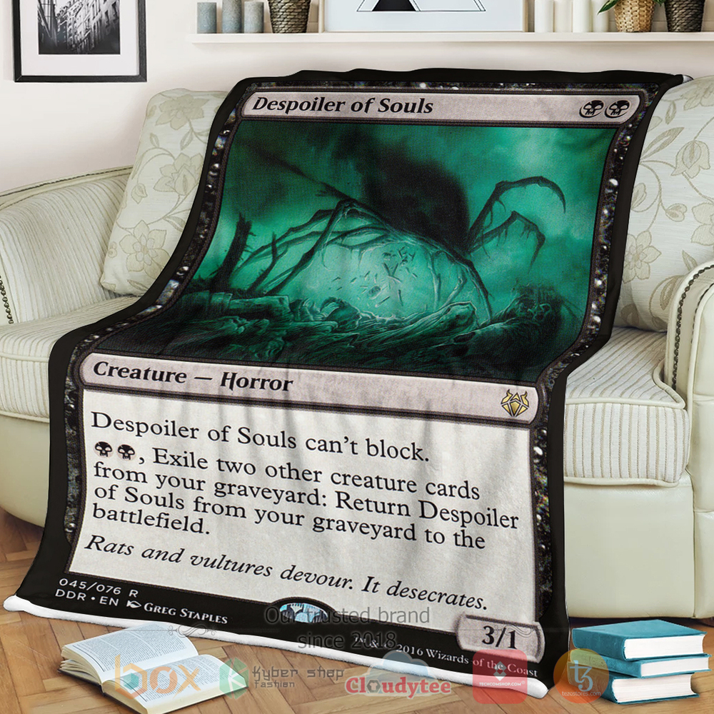 HOT Game Magic The Gathering Despoiler of souls Sherpa Blanket