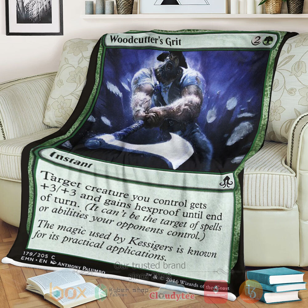 HOT Game Magic The Gathering Emn 179 Woodcutter S Grit Blanket 3 HOT Game Magic The Gathering Emn 179 Woodcutter S Grit Blanket