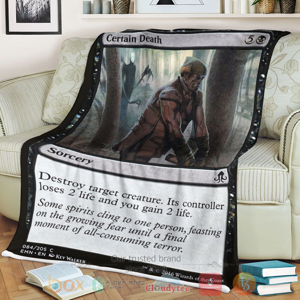 HOT Game Magic The Gathering Emn 84 Certain Death Blanket 1 HOT Game Magic The Gathering Emn 84 Certain Death Blanket