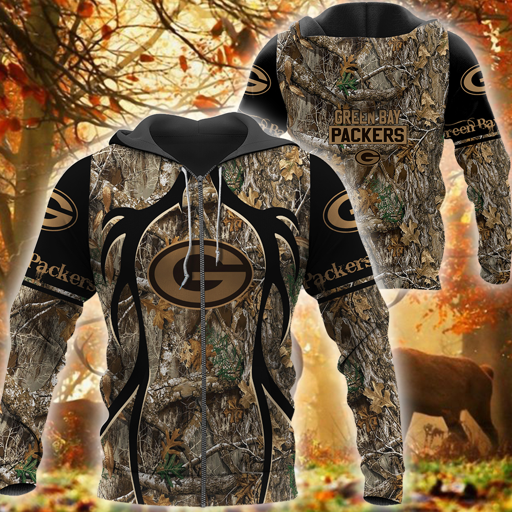 NFL Green Bay Packers Camo hunting 3d shirt, hoodie 5 HOT Green Bay Packers Camo hunting NFL shirt hoodie 1 2 3 4