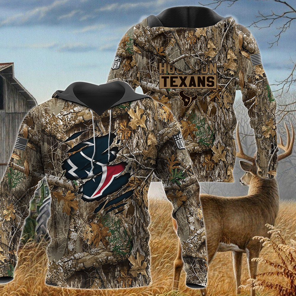 NFL Houston Texans Camo hunting 3d shirt, hoodie 4 HOT Houston Texans Camo hunting NFL shirt hoodie 1 2 3