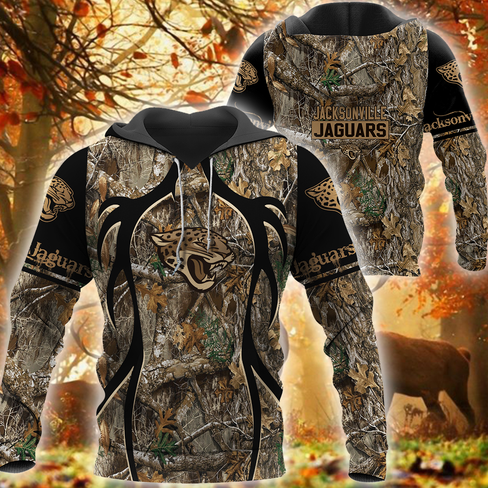 NFL Jacksonville Jaguars camo hunting 3d shirt, hoodie 18 HOT Jacksonville Jaguars camo hunting NFL shirt hoodie