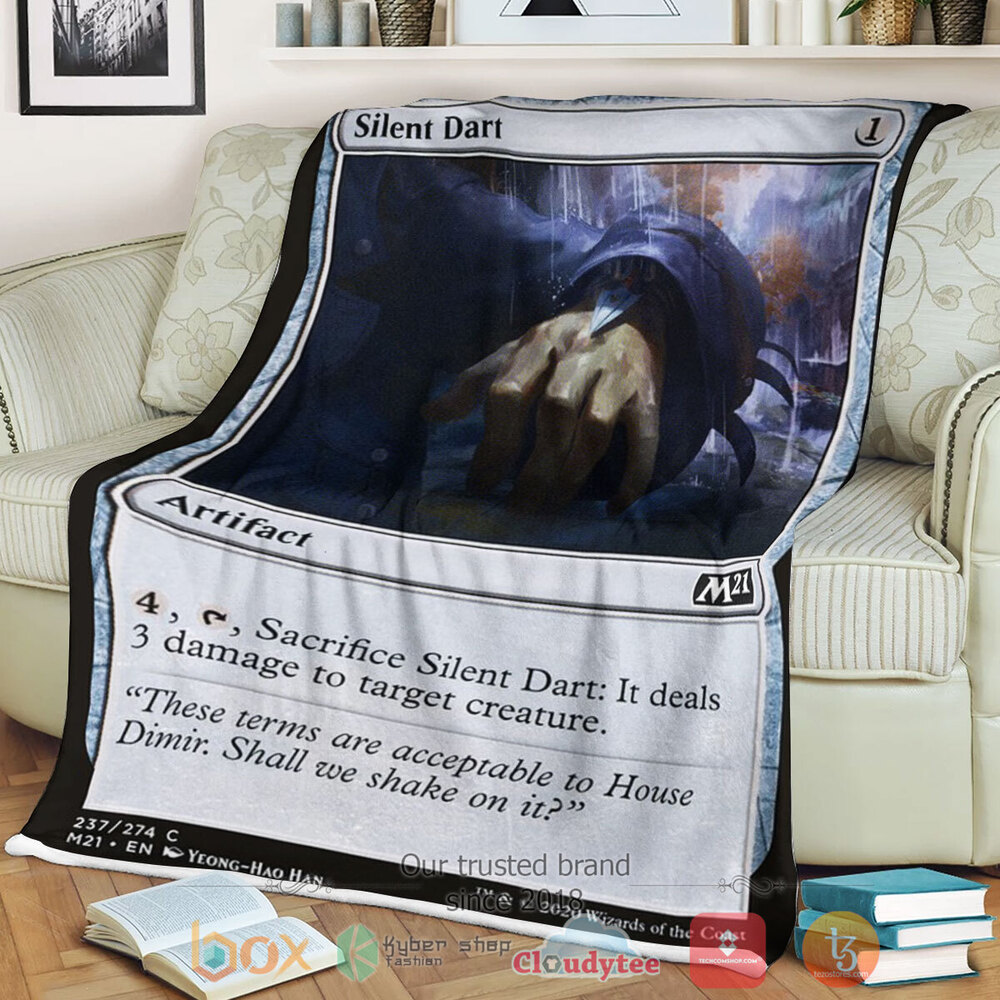 HOT Magic The Gathering Game 237 Silent Dart Blanket