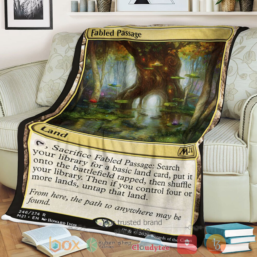 HOT Magic The Gathering Game 246 Fabled Passage Blanket