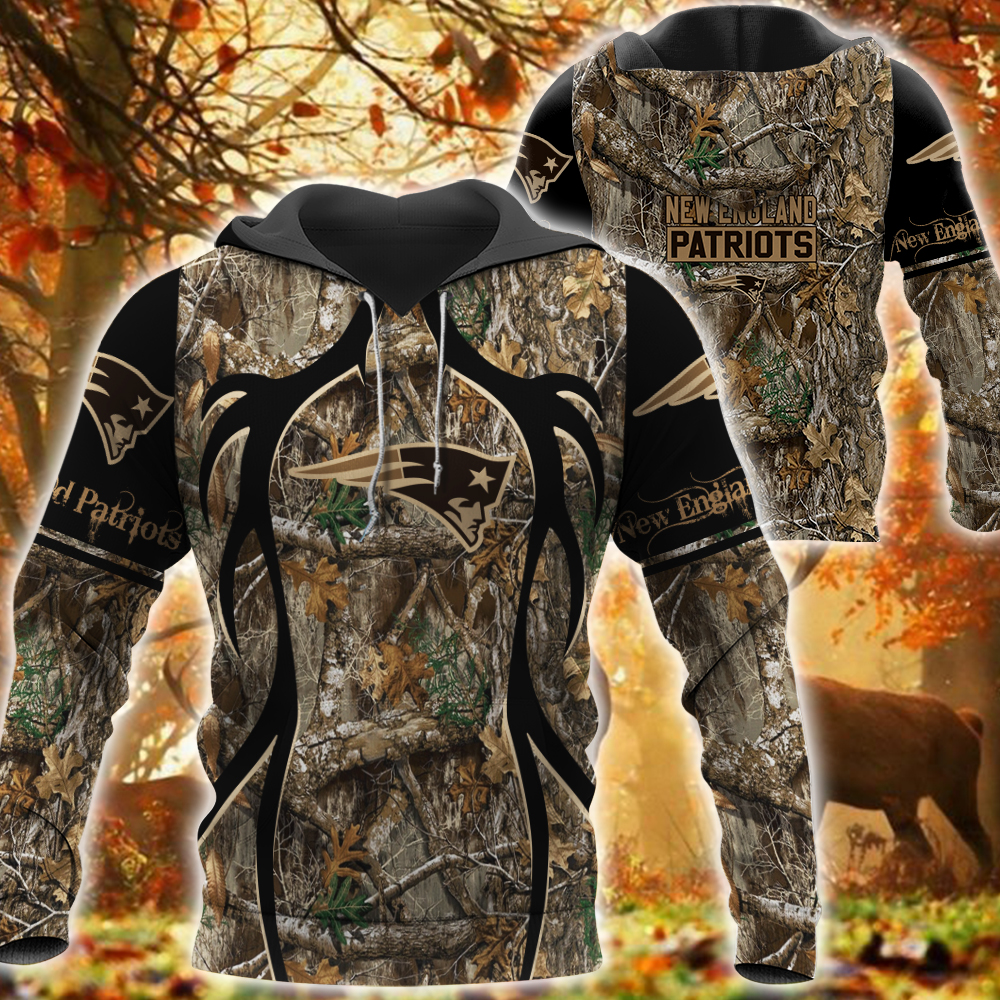 NFL New England Patriots Camo hunting 3d shirt, hoodie 2 HOT New England Patriots Camo hunting NFL shirt hoodie 1