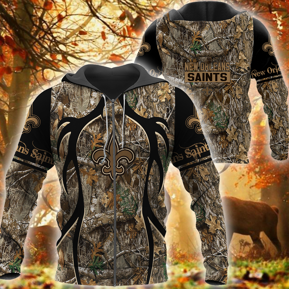 HOT New Orleans Saints Camo Hunting NFL shirt hoodie 1 2 3 4