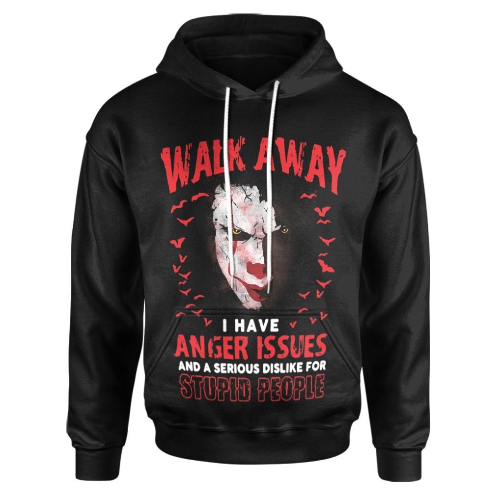 Halloween Walk Away I Have Anger Issues 3D All Over Printed Hoodie