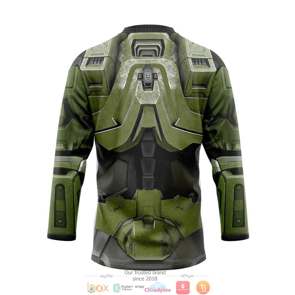 Master Chief Halo Infinite hockey jersey 2 Halo Infinite Master Chief hockey jersey 1