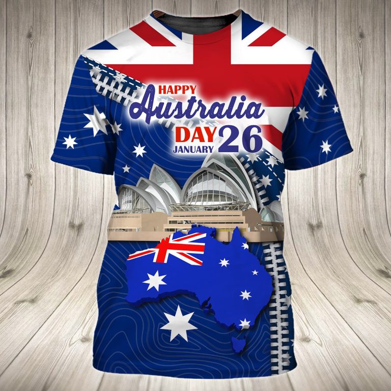 Happy Australia Day 26 January 3d shirt