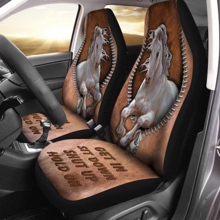 Horse Get In Sit Down Shut up Hold on car seat cover 14 Horse Get In Sit Down Shut up Hold on car seat cover