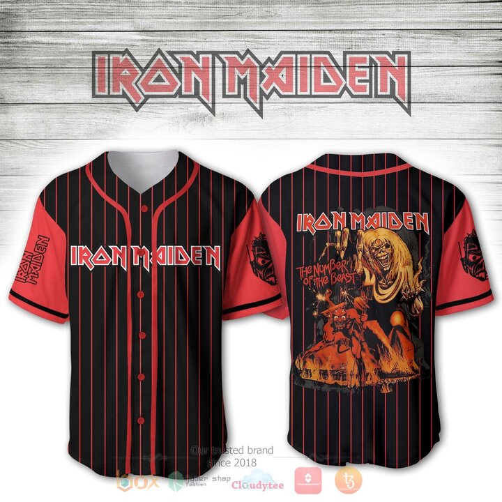 BEST Iron Maiden The Number Of The Beast Songs Baseball Jerseys 3 Iron Maiden The Number Of The Beast Songs Baseball Jersey Shirt
