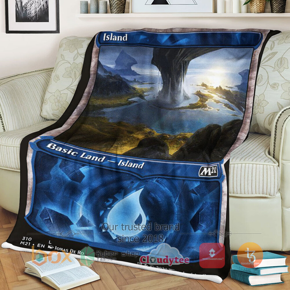 Magic The Gathering M21 310 Island Blanket