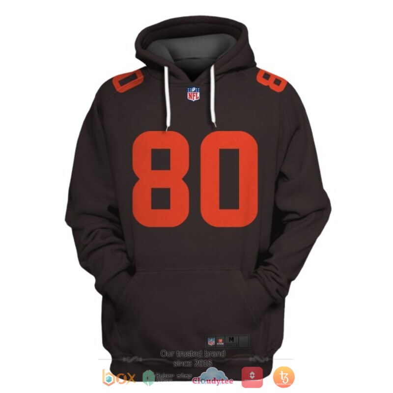 Jarvis Landry 80 Cleveland Browns NFL jersey shirt, hoodie 3 Jarvis Landry 80 Cleveland Browns NFL 3d shirt hoodie 1 2