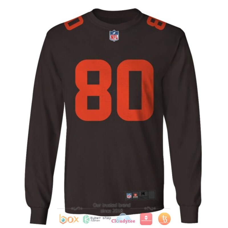 Jarvis Landry 80 Cleveland Browns NFL jersey shirt, hoodie 5 Jarvis Landry 80 Cleveland Browns NFL 3d shirt hoodie 1 2 3 4
