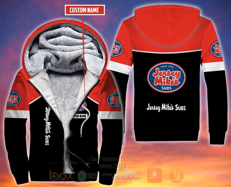 BEST Personalized Custom Jersey Mike's Subs Fleece 3D Zip Hoodie Hoodie 3 Jersey Mikes Subs Personalized Fleece 3D Hoodie