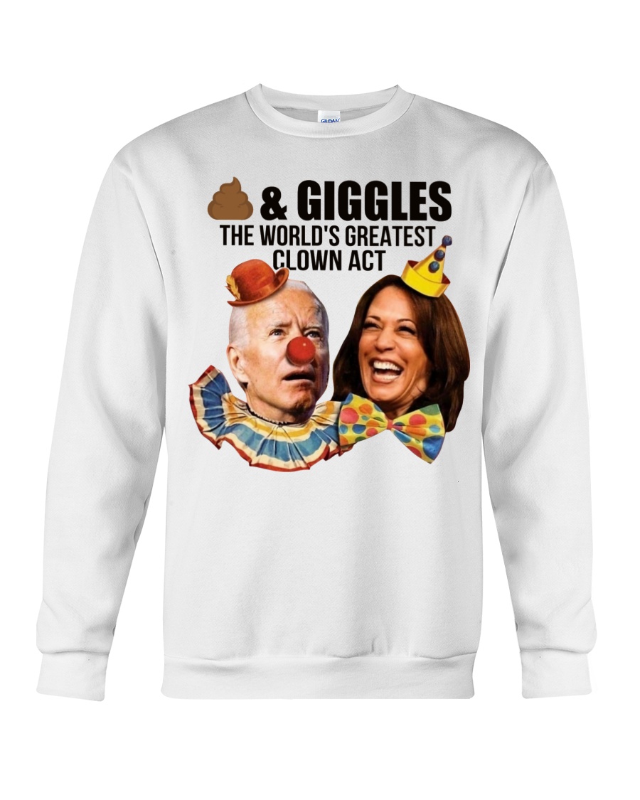 Joe Biden Kamala Harris Shits and giggles The world's Greatest Clown act jersey shirt, hoodie 5 Joe Biden Kamala Harris Shits and giggles The worlds Greatest Clown act shirt hoodie 7