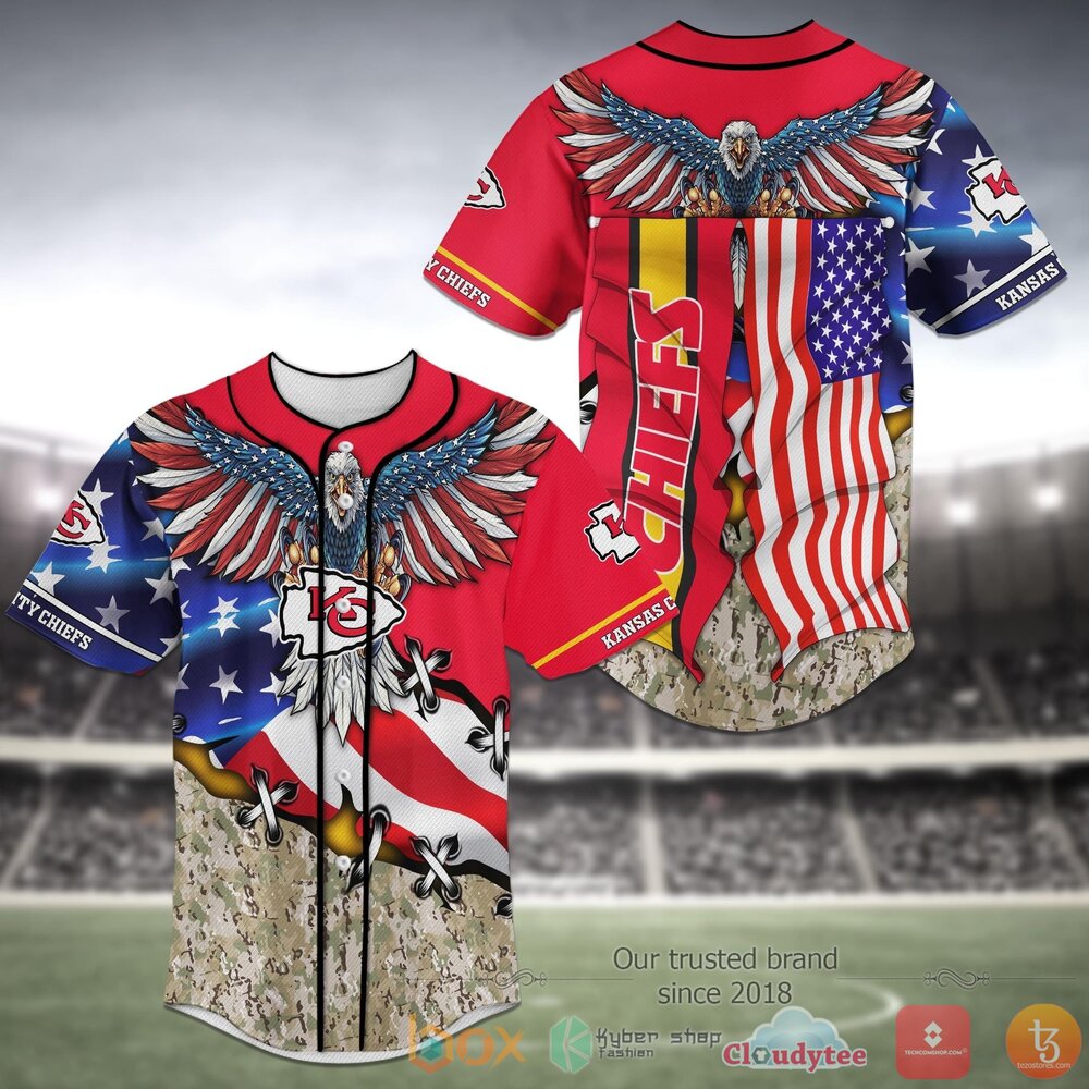 Kansas City Chiefs NFL Baseball Jersey Shirt