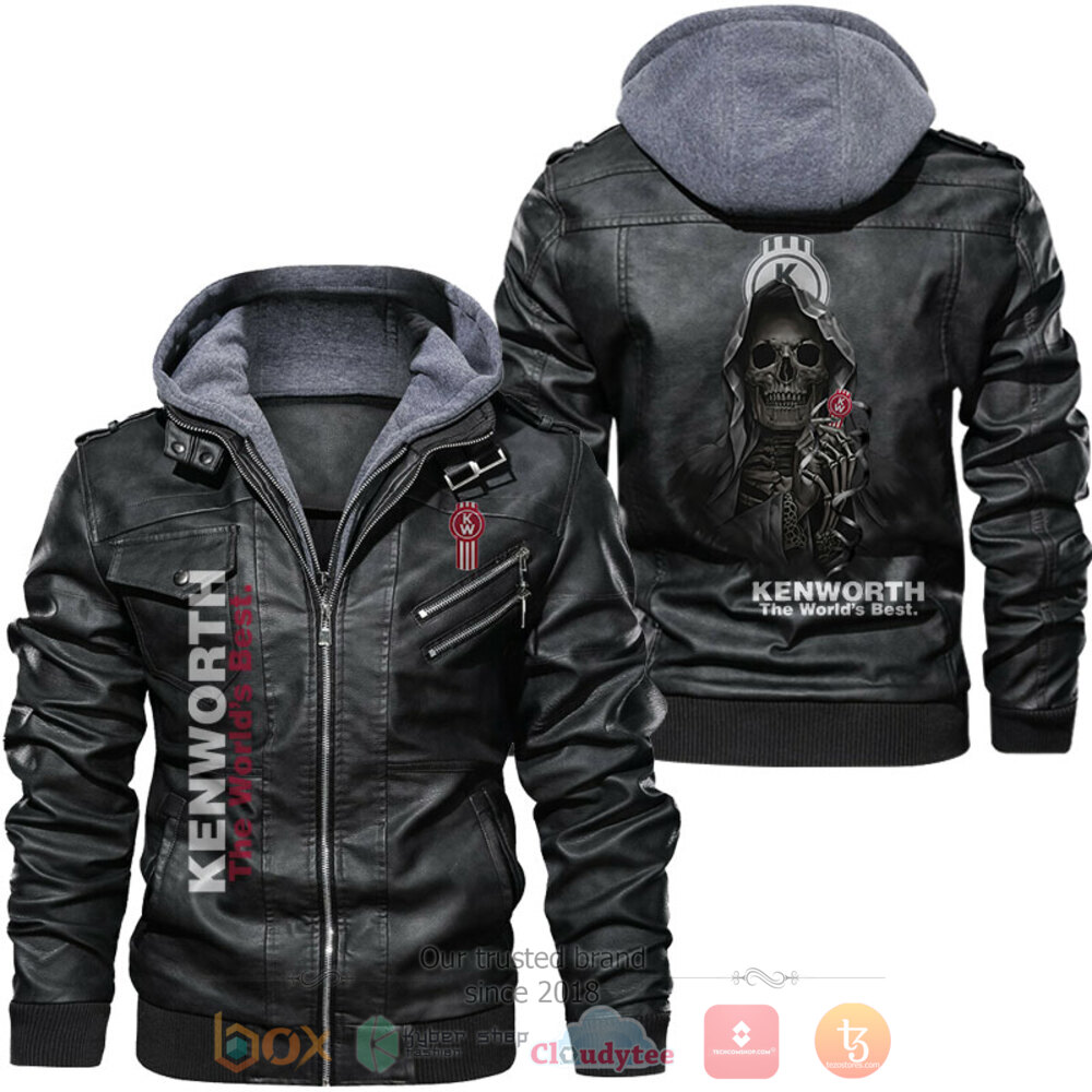 Kenworth The Worlds Best Death God Leather Jacket