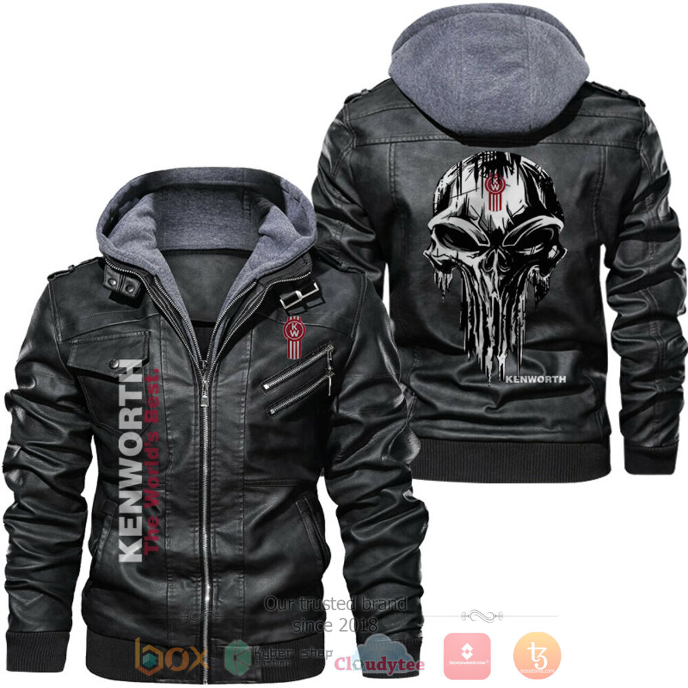 Kenworth The Worlds Best Skull Leather Jacket
