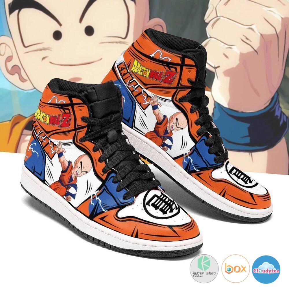 Krillin Dragon Ball Air Jordan High Top Shoes 2 Krillin Dragon Ball Air Jordan High Top Shoes 1