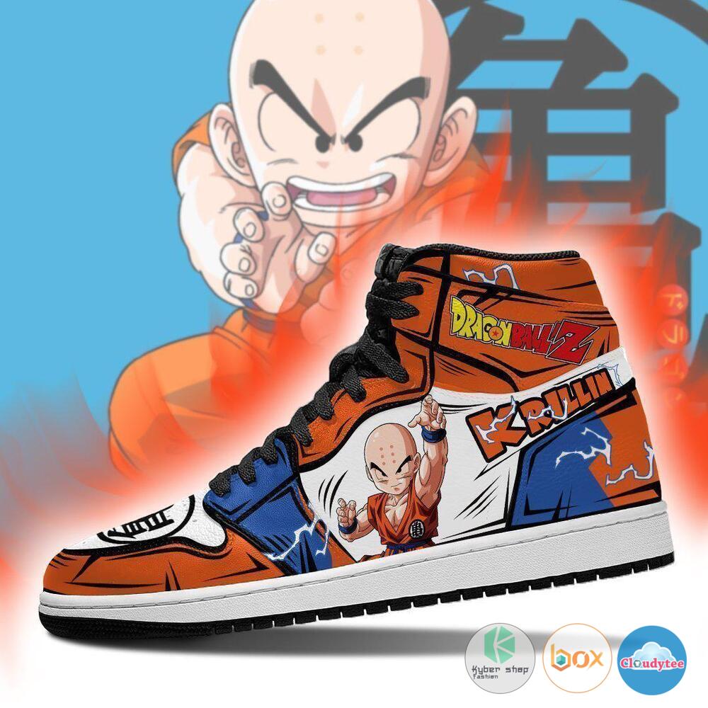 Krillin Dragon Ball Air Jordan High Top Shoes 3 Krillin Dragon Ball Air Jordan High Top Shoes 1 2