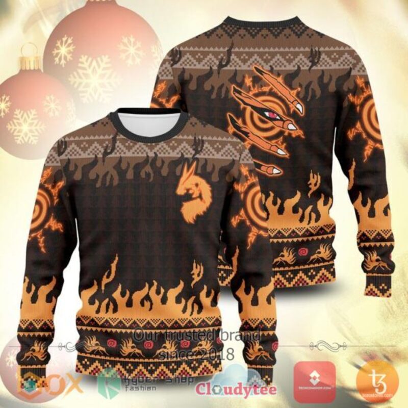 Kurama Naruto Anime Sweater Christmas