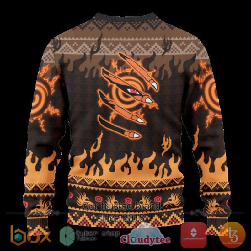 BEST Kurama Naruto Anime Christmas Sweater 3 Kurama Naruto Anime Sweater Christmas 1 2