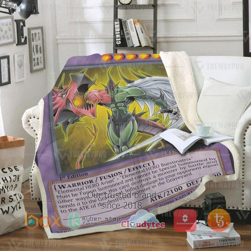 Yu Gi Oh Elemental HERO Flame Wingman Blanket