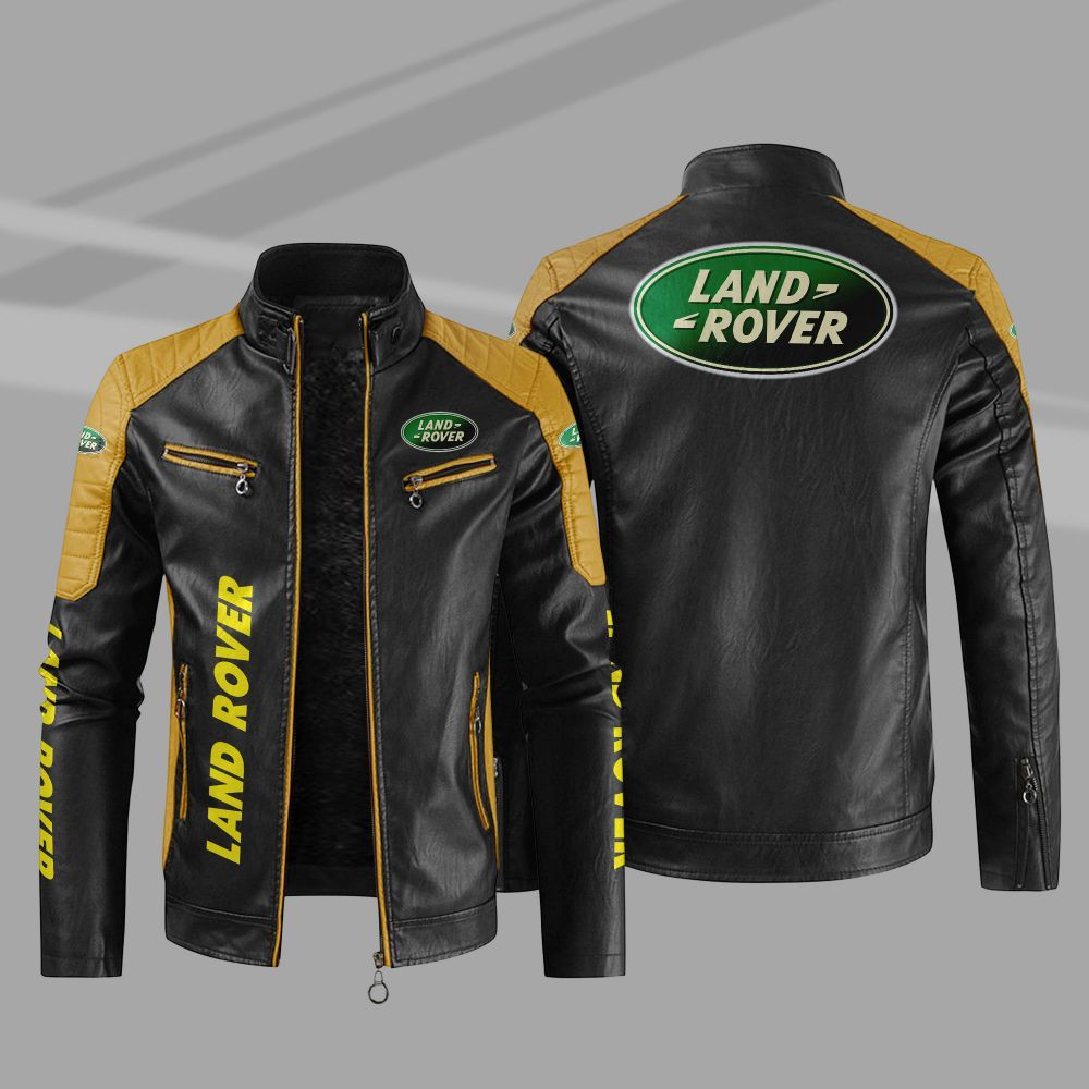 Land Rover Car Motor Block Leather Jacket 1