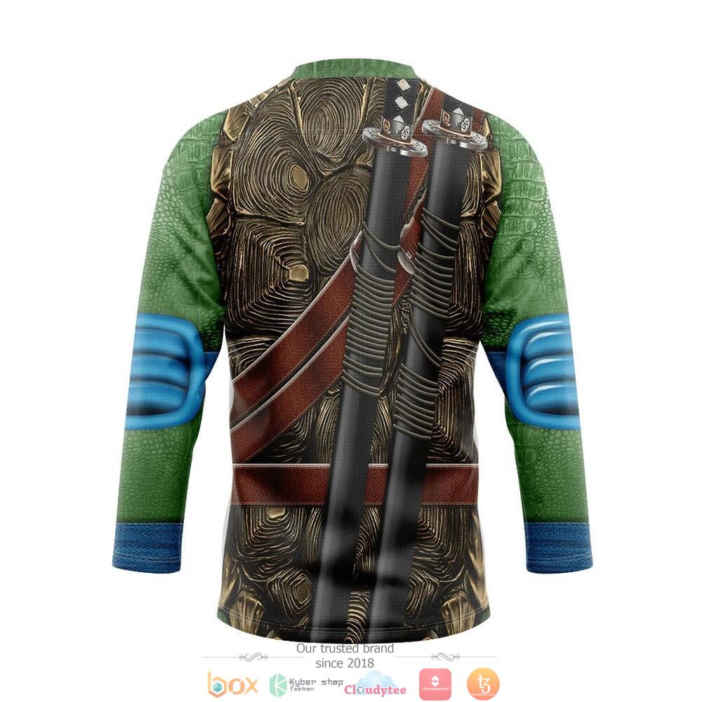 Teenage Mutant Ninja Turtles Leonardo hockey jersey 2 Leonardo Teenage Mutant Ninja Turtles hockey jersey 1