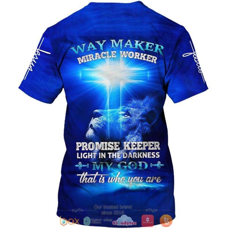 Lion Cross Way Maker Miracle Worker jersey shirt, hoodie 2 Lion Cross Way Maker Miracle Worker 3D shirt hoodie 1