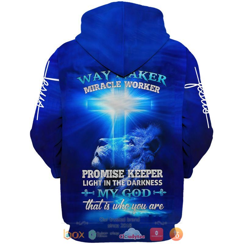 Lion Cross Way Maker Miracle Worker jersey shirt, hoodie 5 Lion Cross Way Maker Miracle Worker 3D shirt hoodie 1 2 3 4