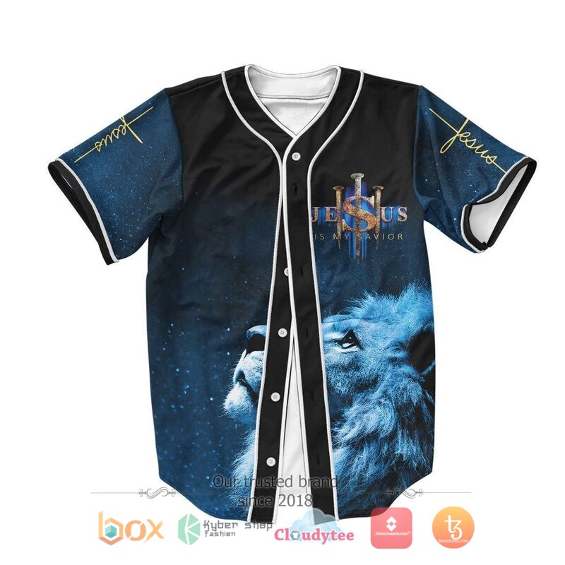 Lion Jesus Is My Savior Baseball Jersey 5 Lion Jesus Is My Savior Baseball Jersey 1 2 3 4