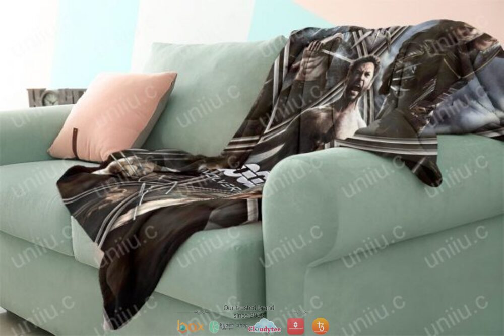 Logan Wolverine X-men soft blanket 3 Logan Wolverine Blanket X men Blanket 1 2