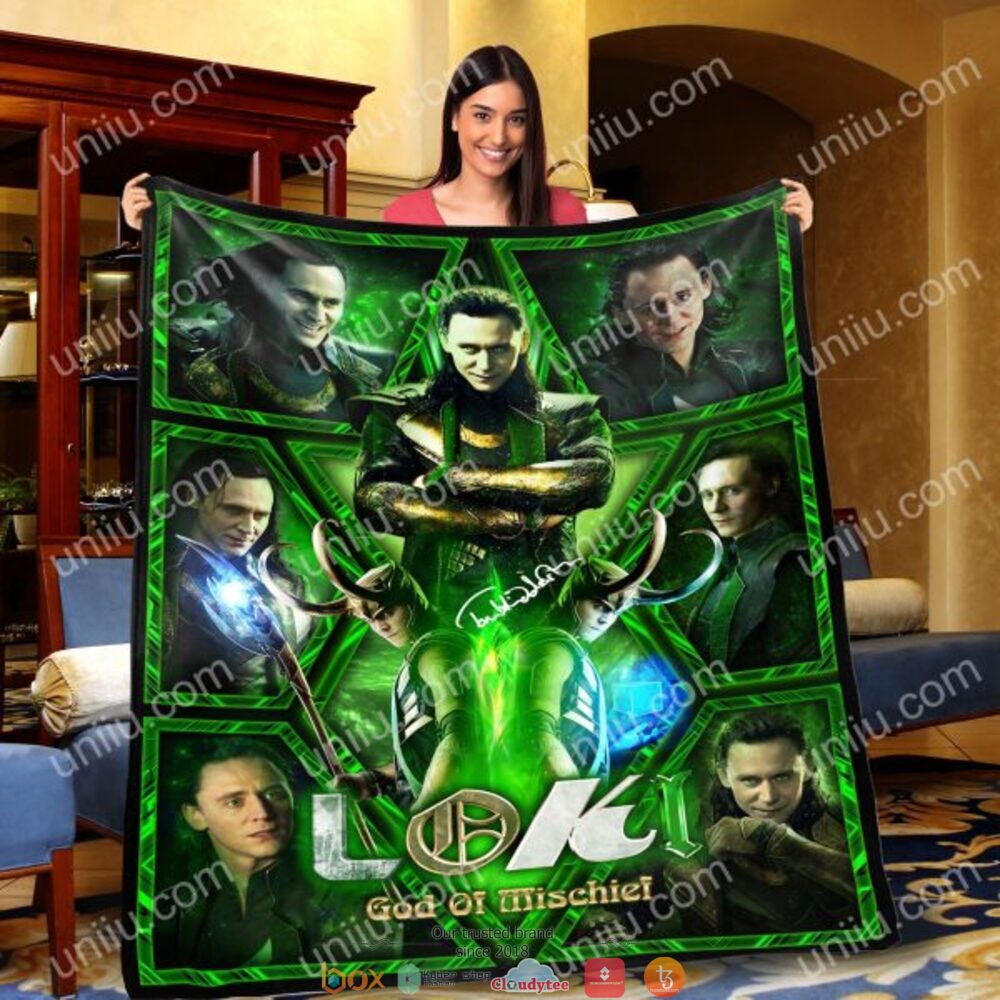 Loki God Of Mischief soft blanket 3 Loki God Of Mischief Blanket 1 2