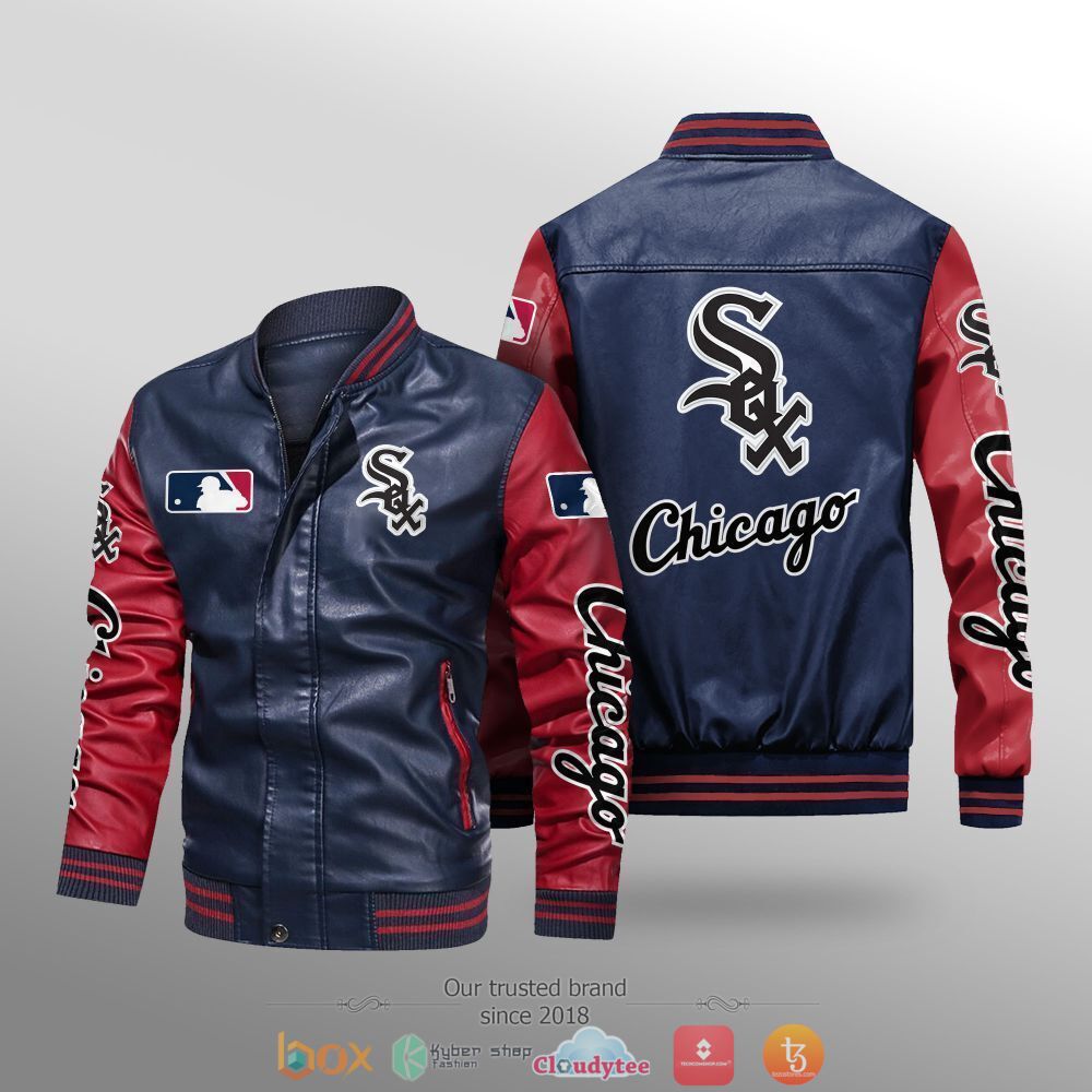 MLB Chicago White Sox Leather bomber jacket 1