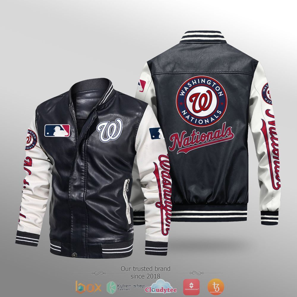 MLB Washington Nationals Leather bomber jacket