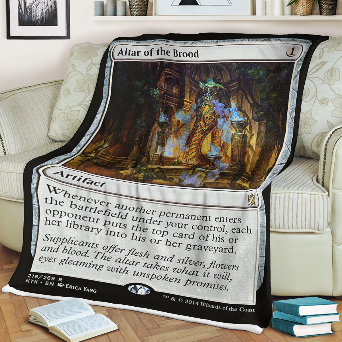 Magic The Gathering Altar of the Brood Sherpa Blanket