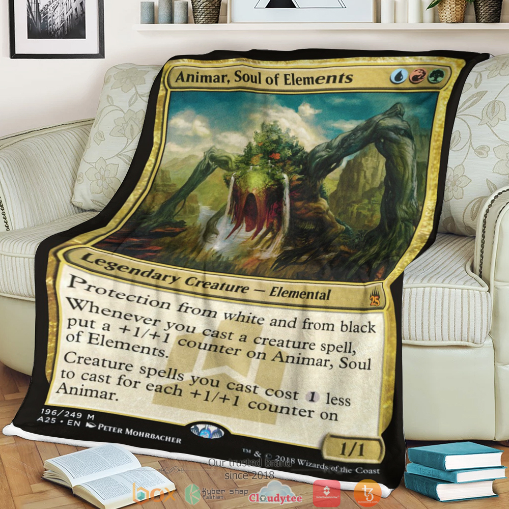 Animar, Soul of Elements Magic The Gathering fleece blanket 3 Magic The Gathering Animar Soul of Elements Blanket