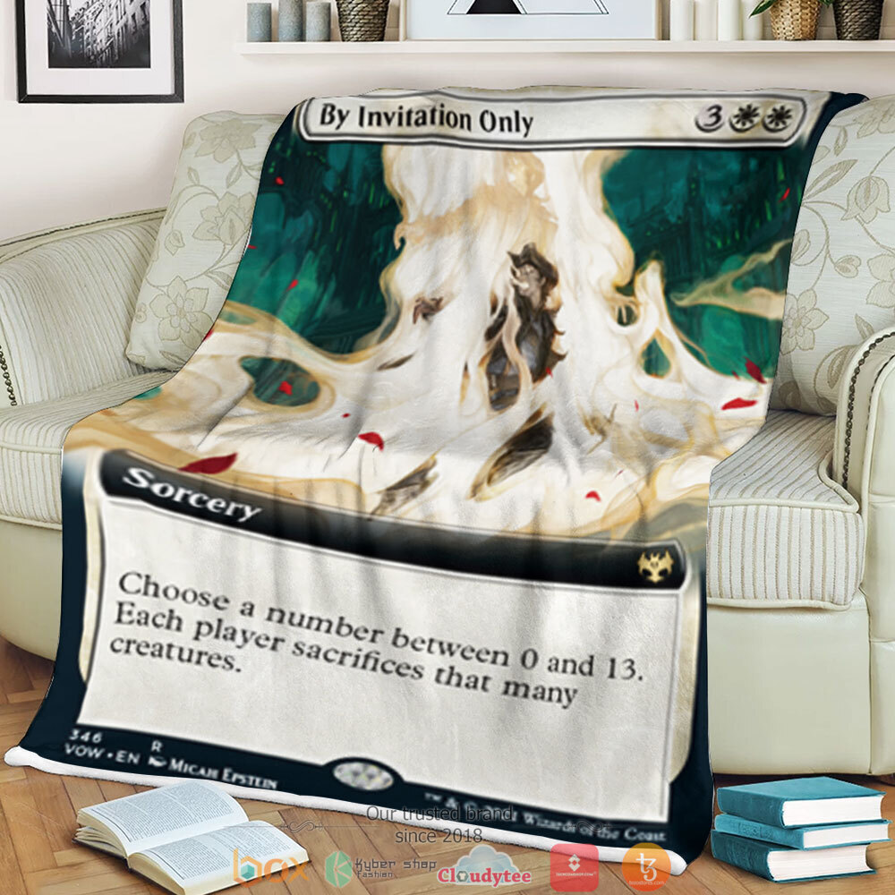 Magic The Gathering By Invitation Only Blanket