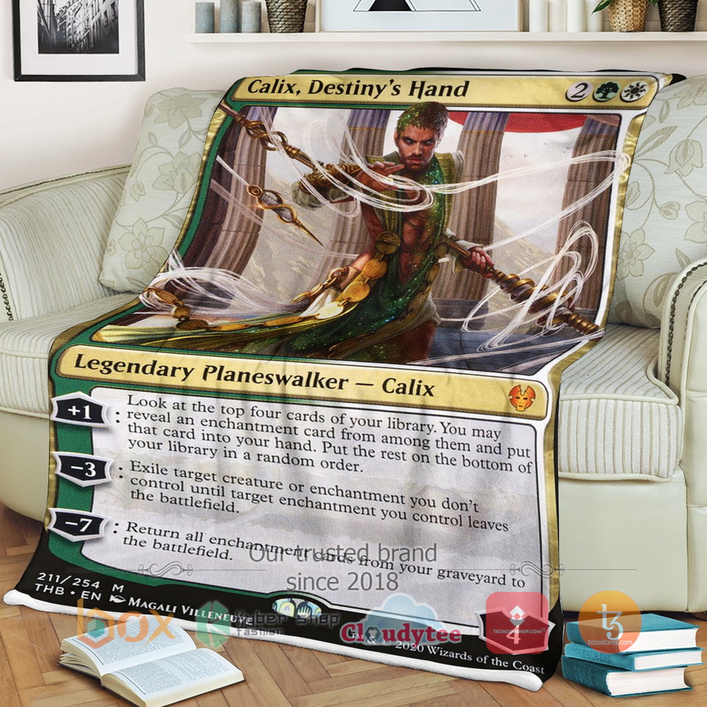 Magic The Gathering Calix Destinys Hand Blanket