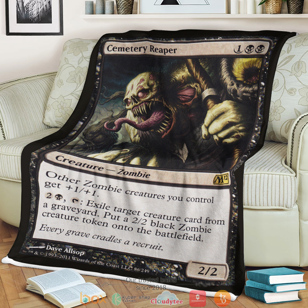 Magic The Gathering Cemetery Reaper Blanket